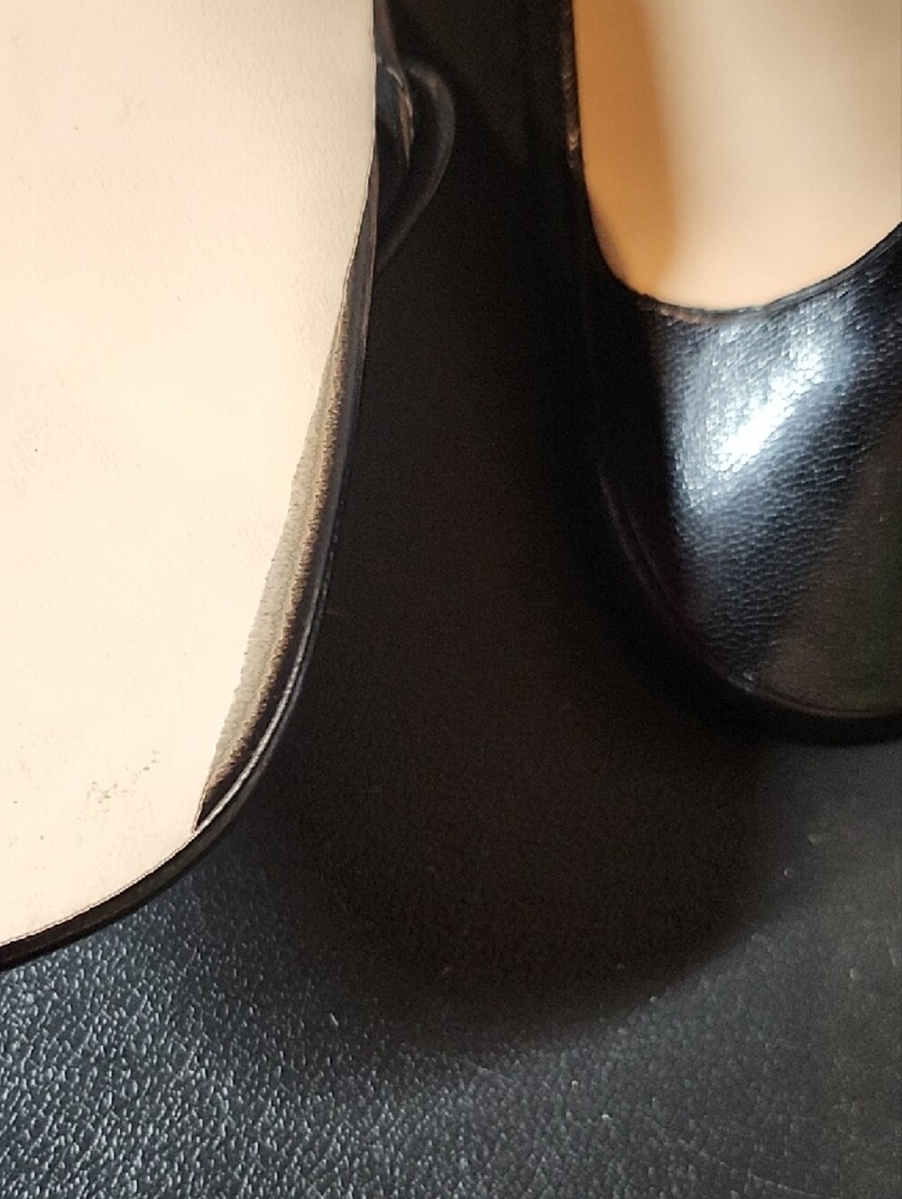 Coach Margo Black Leather Buckle Kitten-Heel Slides - Picture 9 of 10
